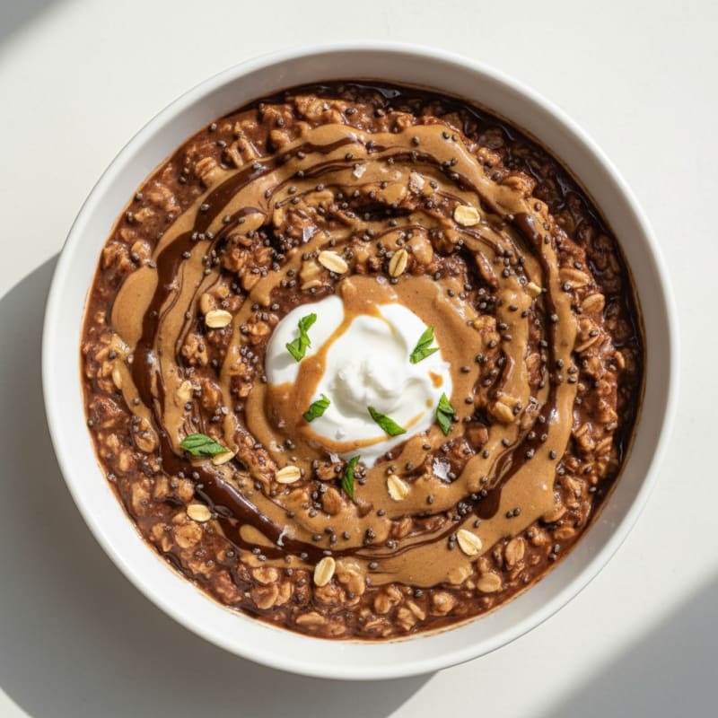 Creamy Chocolate Peanut Butter Oats