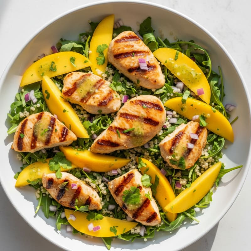 Grilled Chicken and Mango Salad with Quinoa