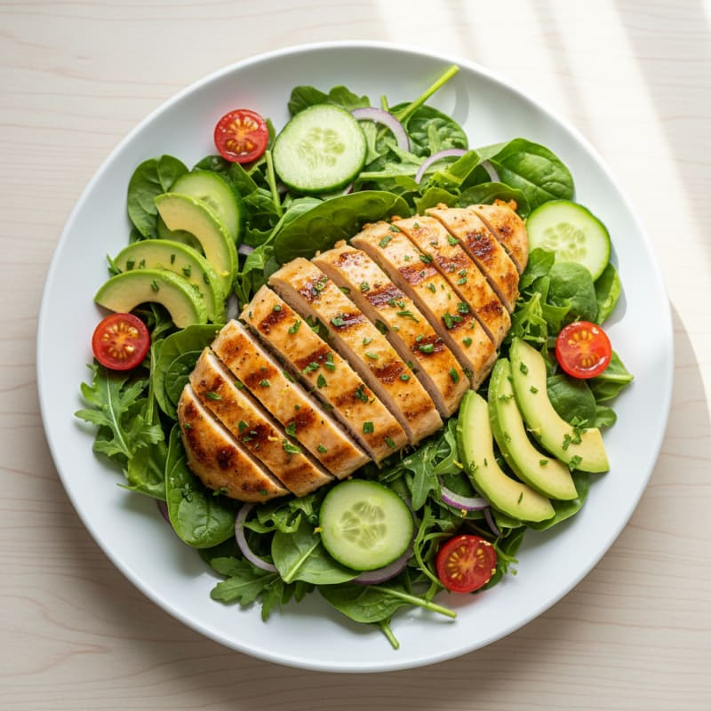 Zesty Lemon-Herb Grilled Chicken Salad