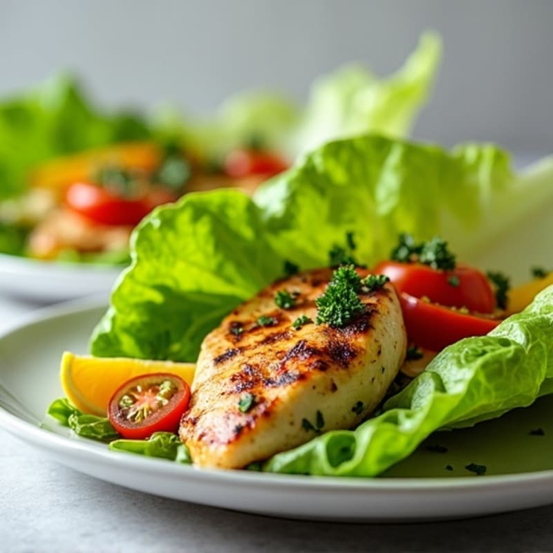 Herb-Grilled Chicken Lettuce Wrap