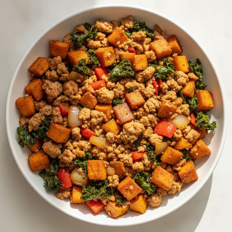 Ground Turkey Sweet Potato Skillet