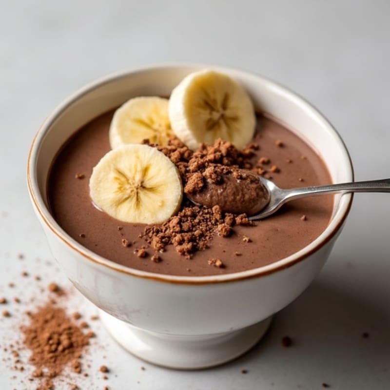 Silky Chocolate Protein Pudding with Chia Seeds