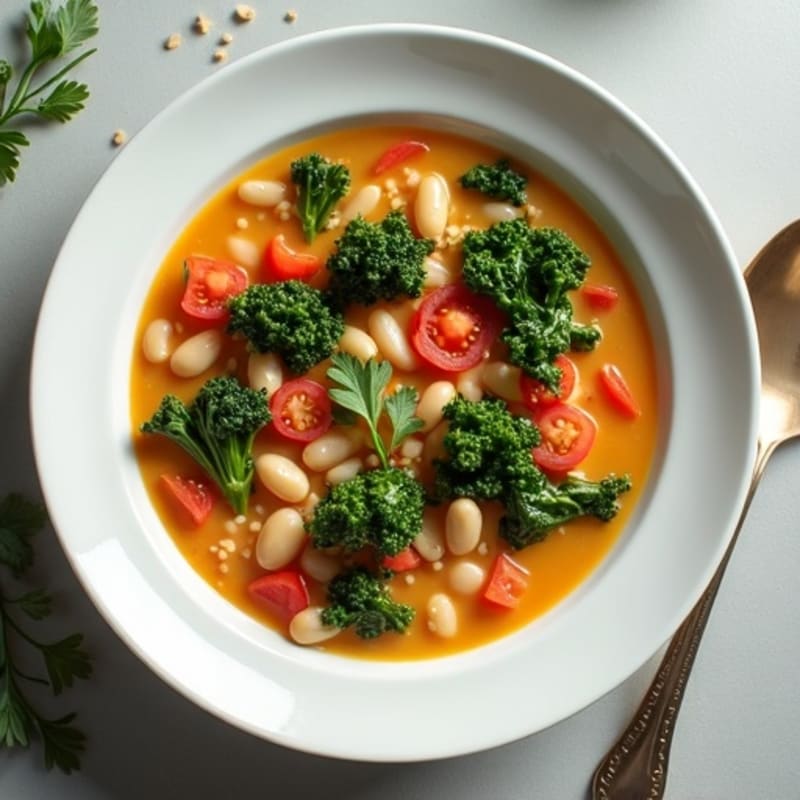 Creamy Tuscan Kale and White Bean Soup