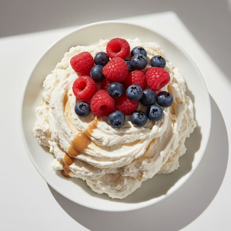 Silky Greek Yogurt Protein Mousse with Fresh Berries