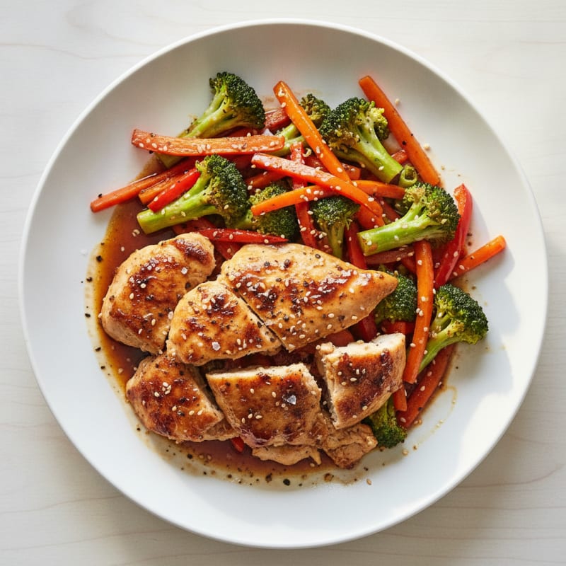 Teriyaki Chicken with Roasted Vegetables