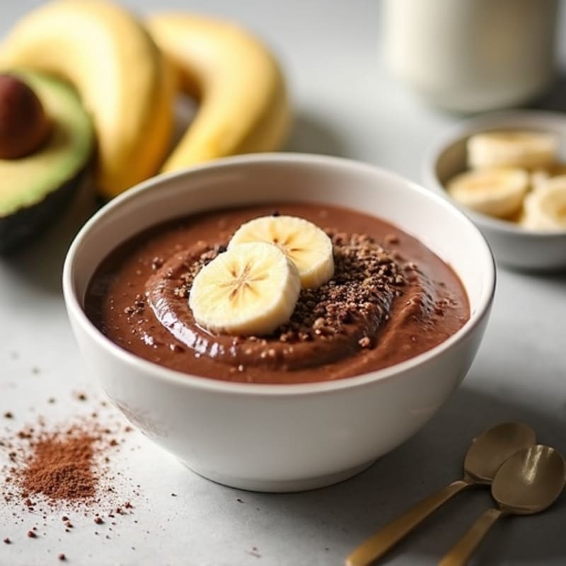 Silky Chocolate Protein Pudding with Chia Seeds
