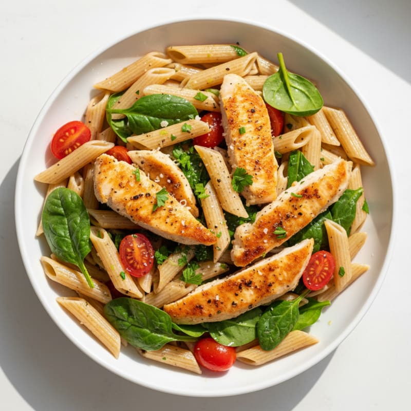Garlic Herb Chicken Penne Pasta