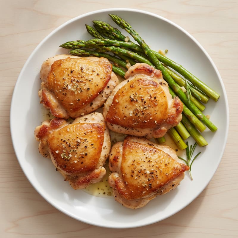 Pan-Seared Chicken Thighs with Herbs
