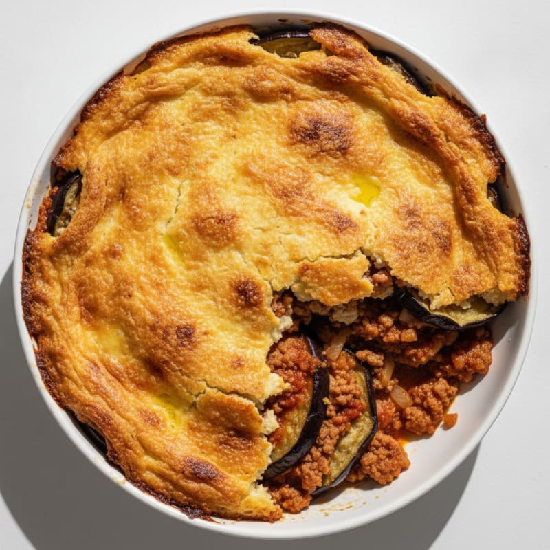 Classic Lamb Moussaka with Eggplant