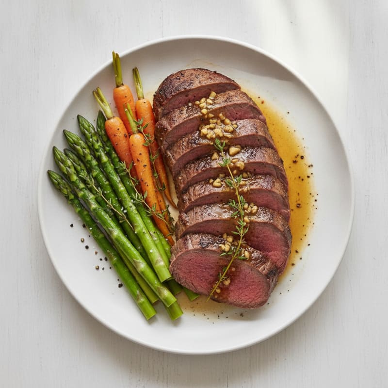 Garlic Herb Roasted Beef Tenderloin