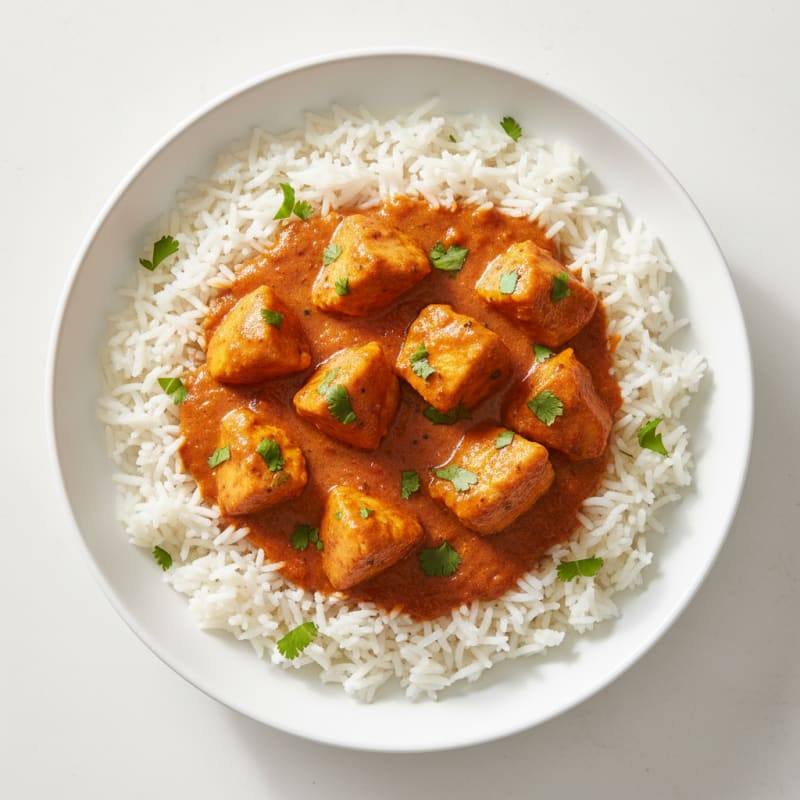 Indian Butter Chicken with Basmati Rice