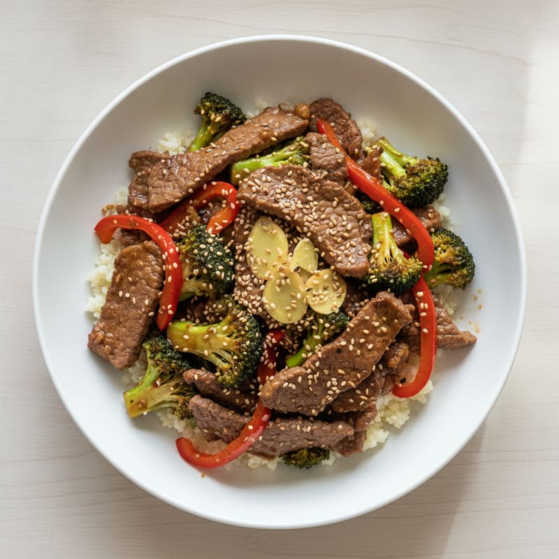Sesame Beef & Broccoli Stir-Fry