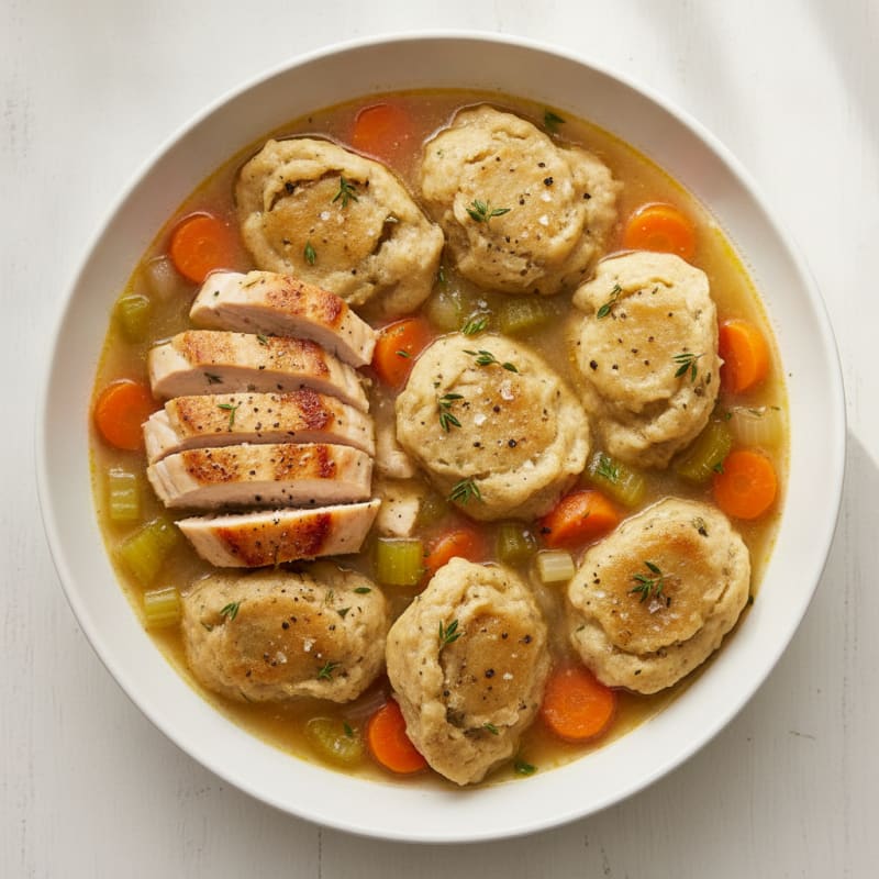 Homestyle Chicken and Herb Dumplings
