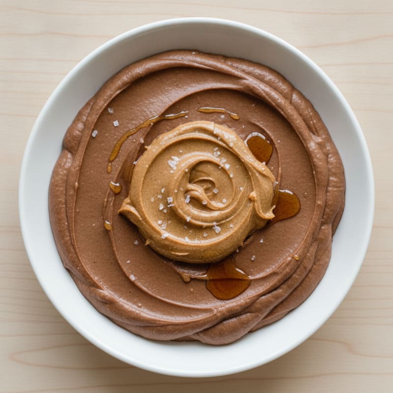 Creamy Chocolate Protein Mousse with Almond Butter