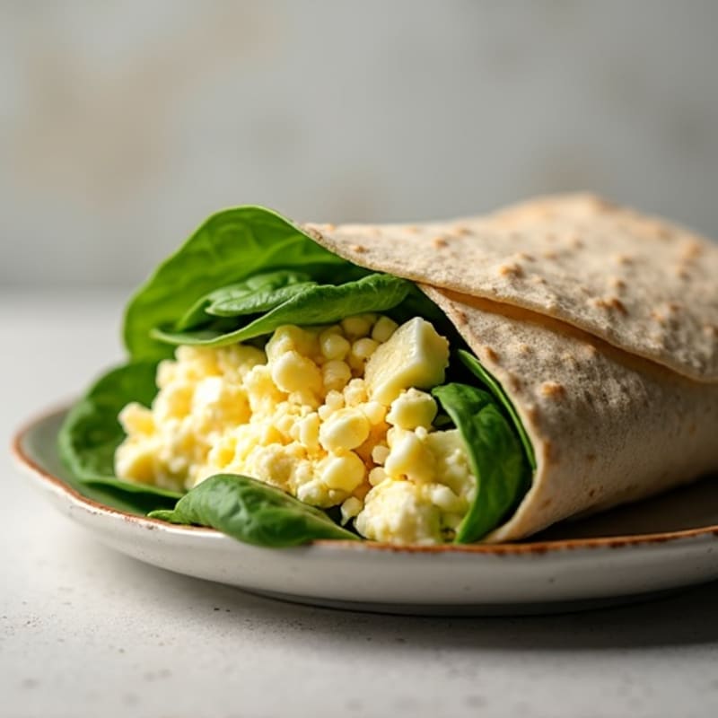 Fresh Creamy Egg Salad Wrap