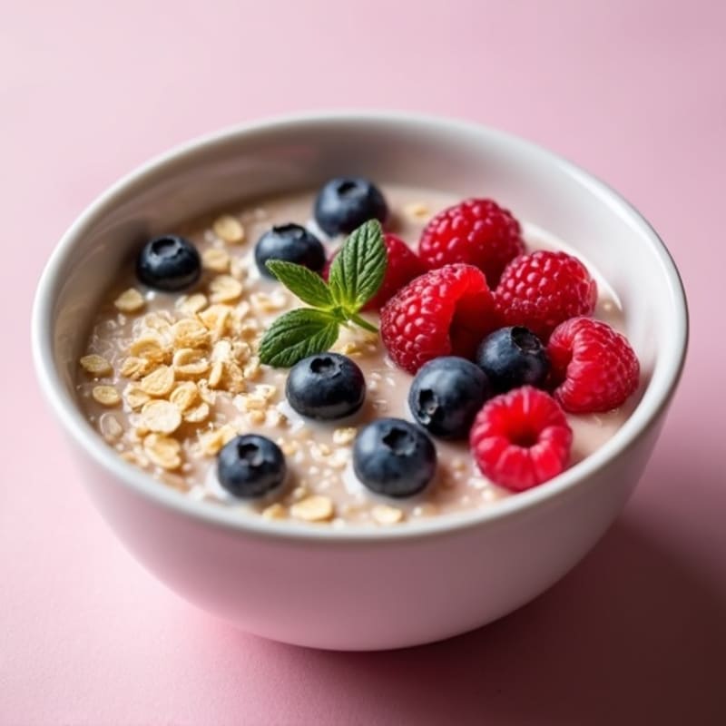 Creamy Berry Protein Oats