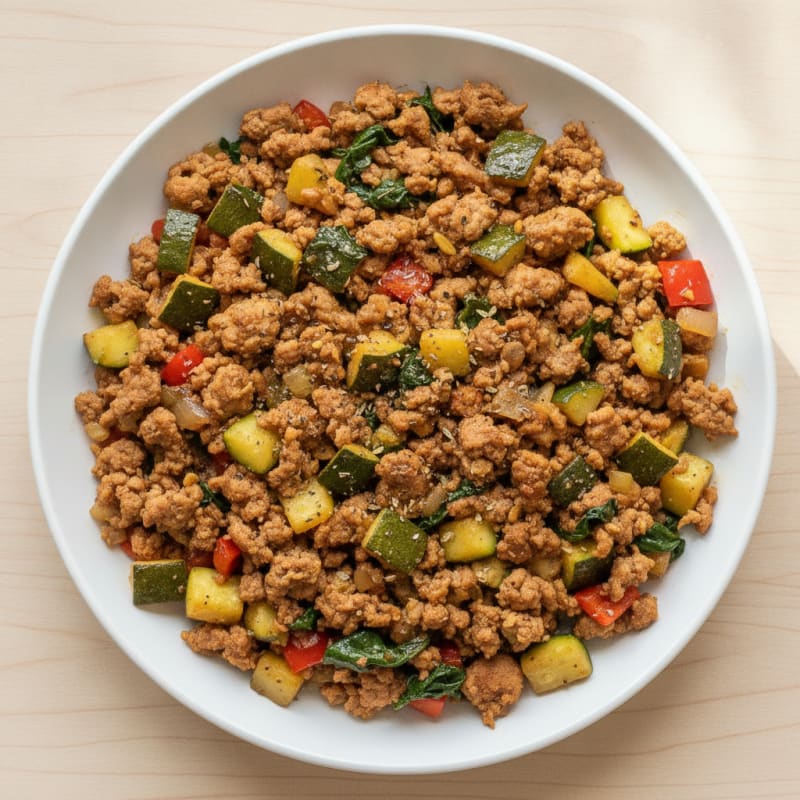 Savory Ground Turkey Skillet