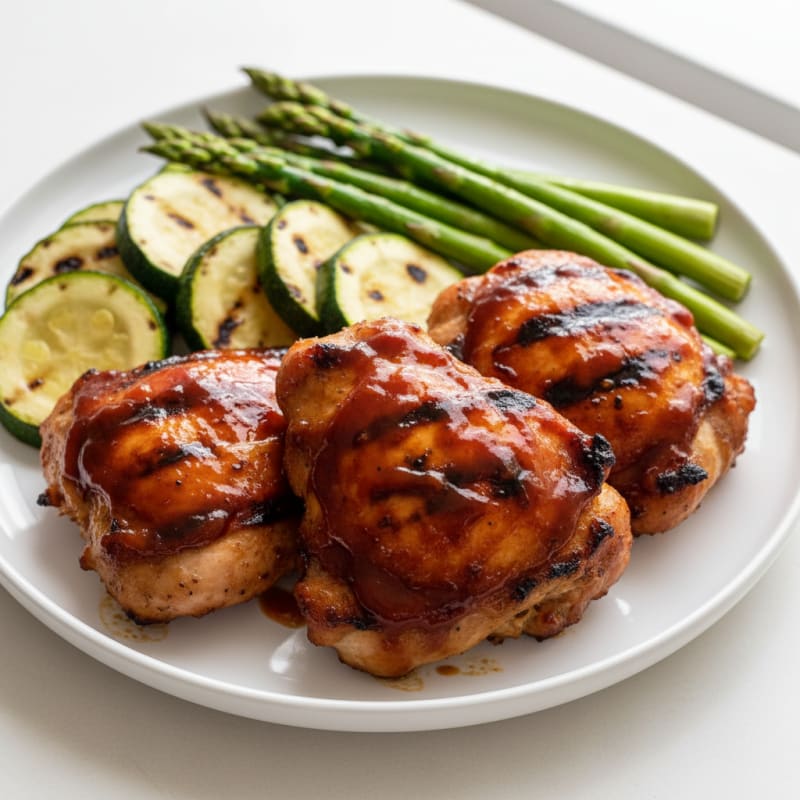 Smoky Grilled BBQ Chicken Thighs