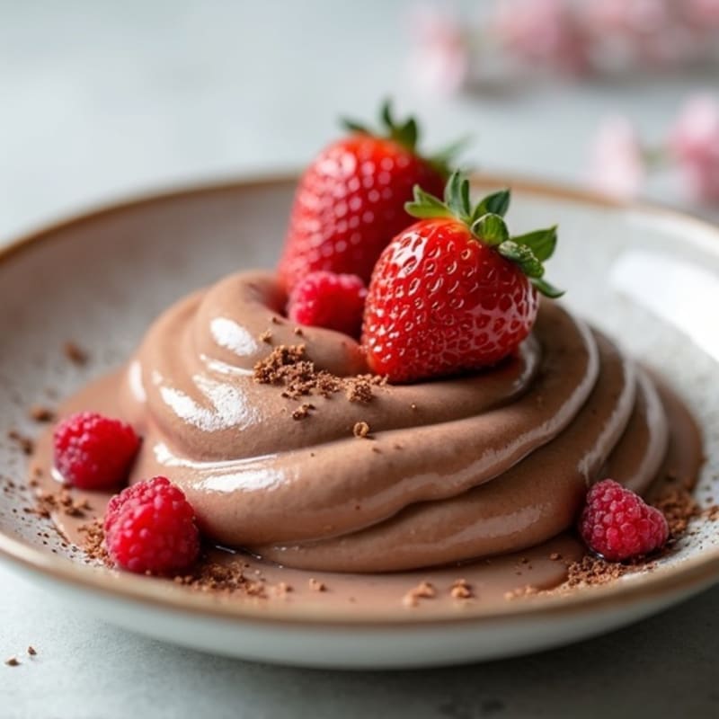 Silky Chocolate Protein Pudding with Greek Yogurt