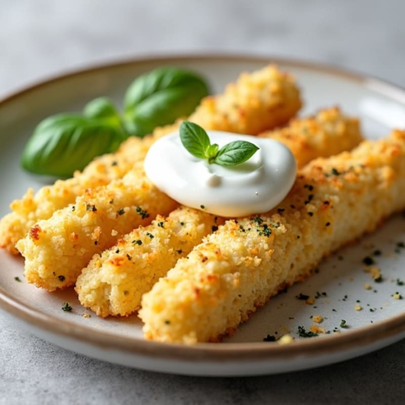 Herb-Garlic Cauliflower Breadsticks