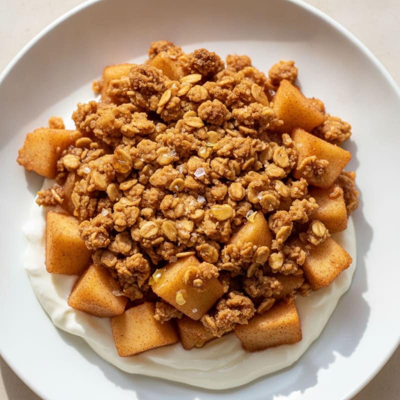 Baked Apple Crisp with Oat Topping