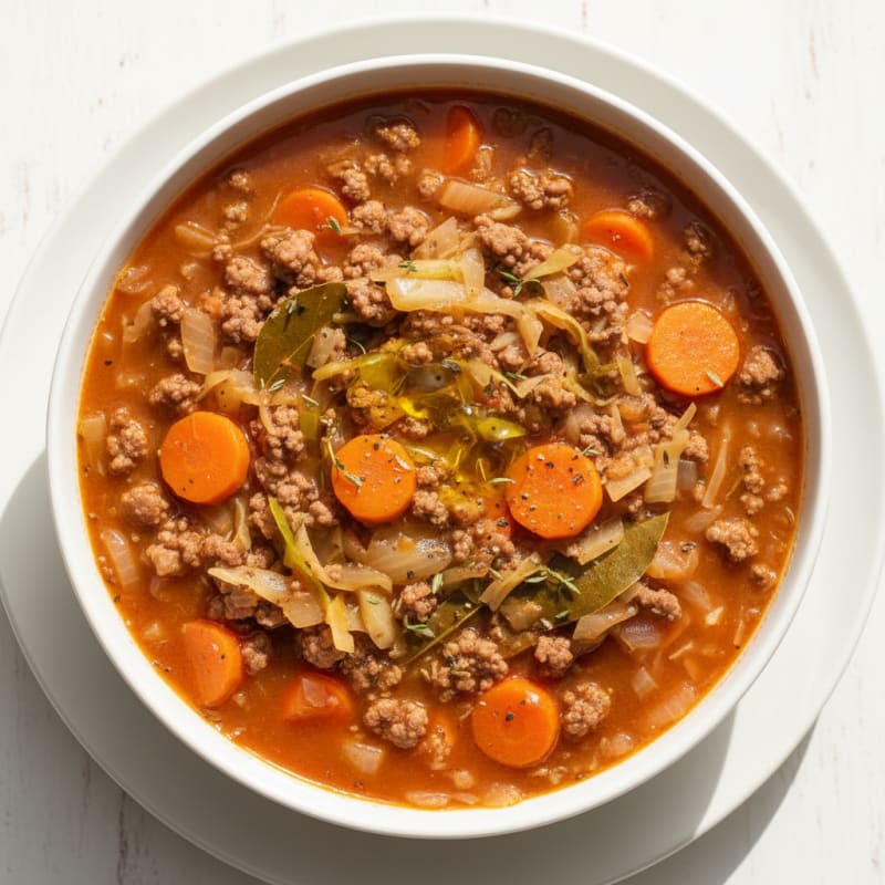 Hearty Beef and Cabbage Soup