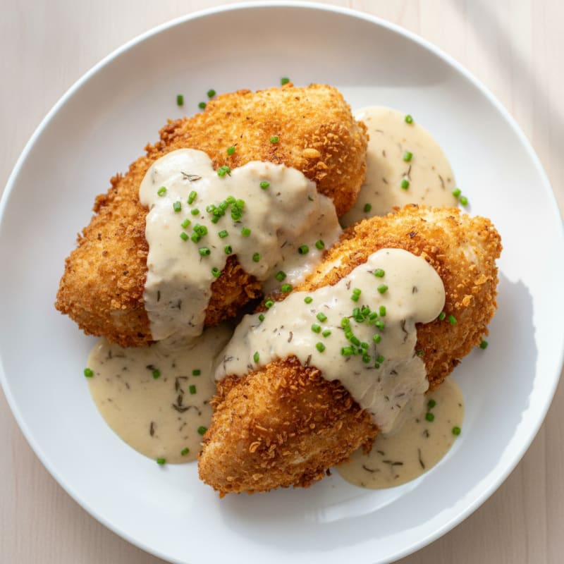Buttermilk Fried Chicken with Creamy Gravy