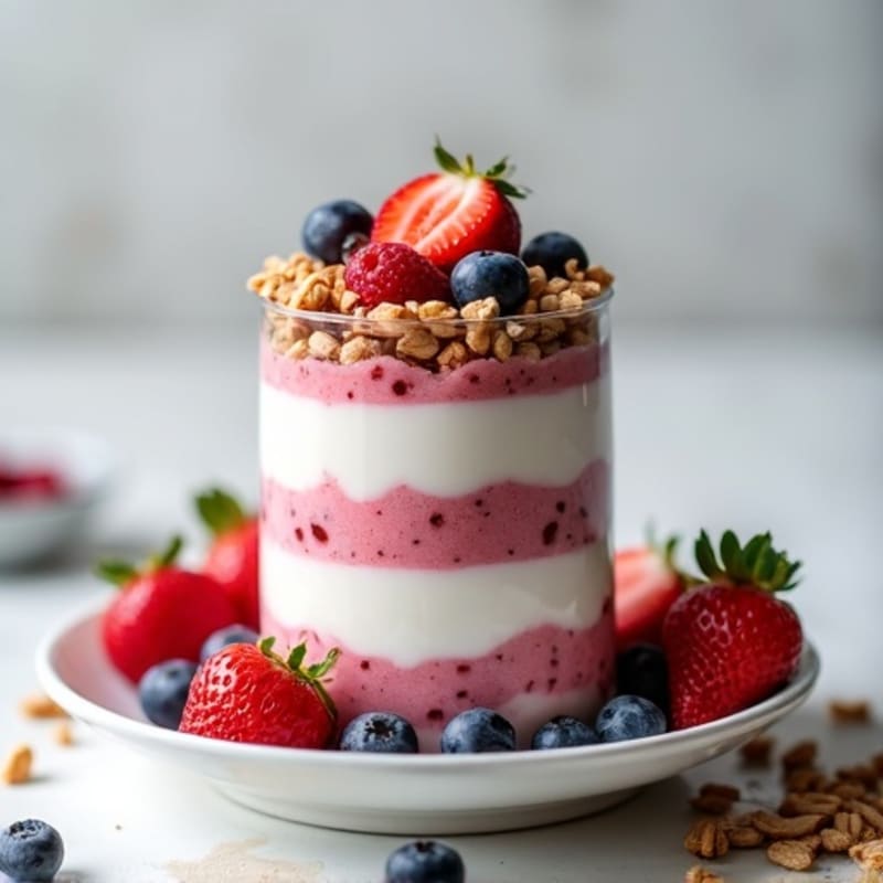 Creamy Greek Yogurt Protein Parfait with Mixed Berries