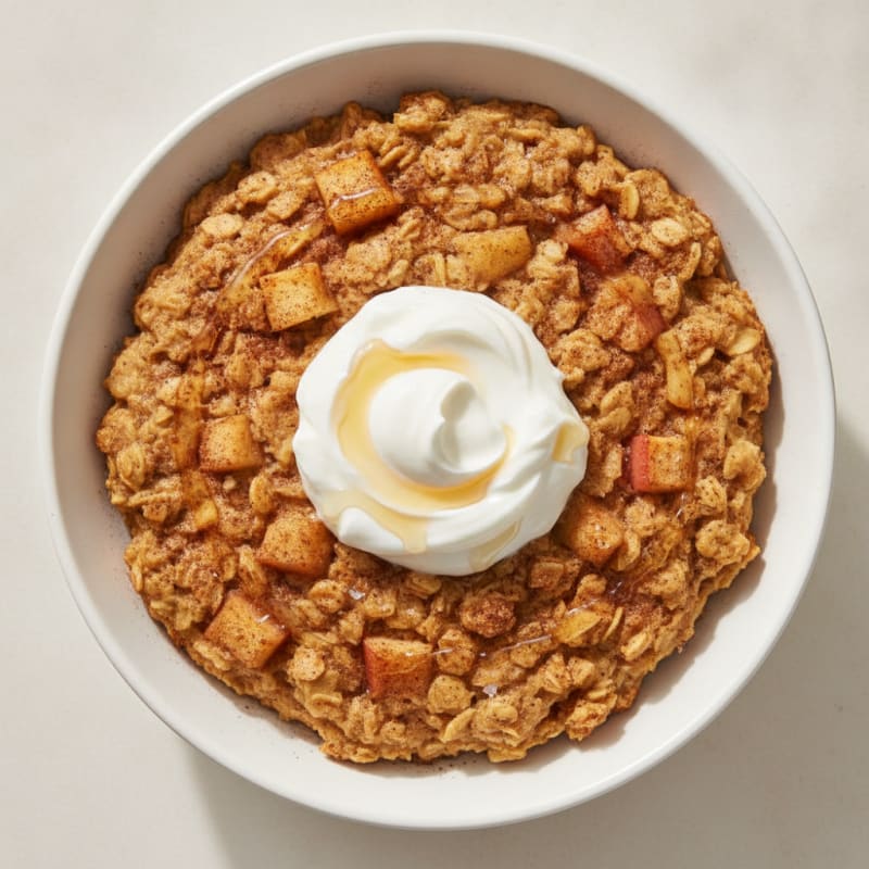 Baked Apple Cinnamon Oatmeal
