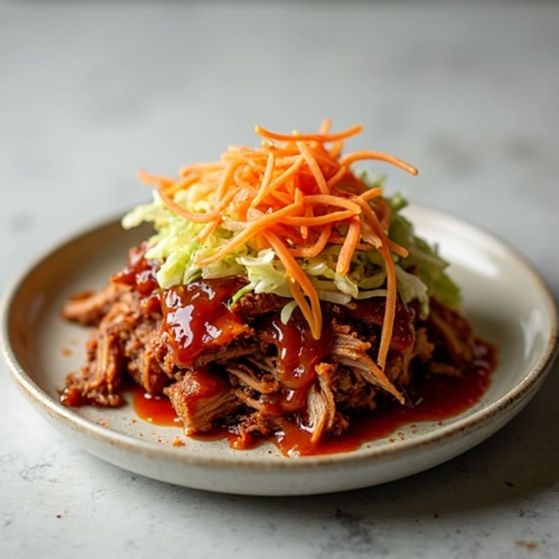 Slow-Cooked BBQ Pulled Pork with Crunchy Slaw