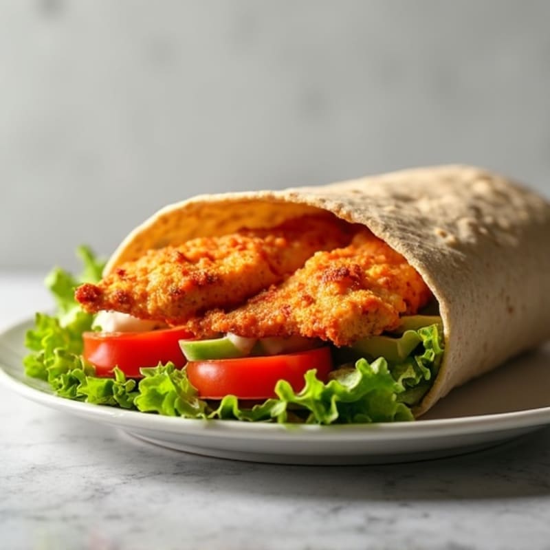 Crispy Buffalo Chicken Ranch Wrap