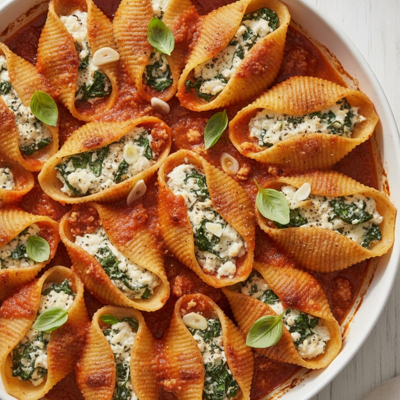 Spinach & Ricotta Stuffed Shells