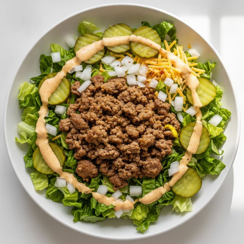 Ground Beef "Big Mac" Power Bowl