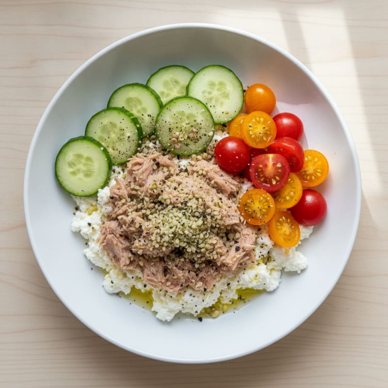 Savory Cottage Cheese Power Bowl
