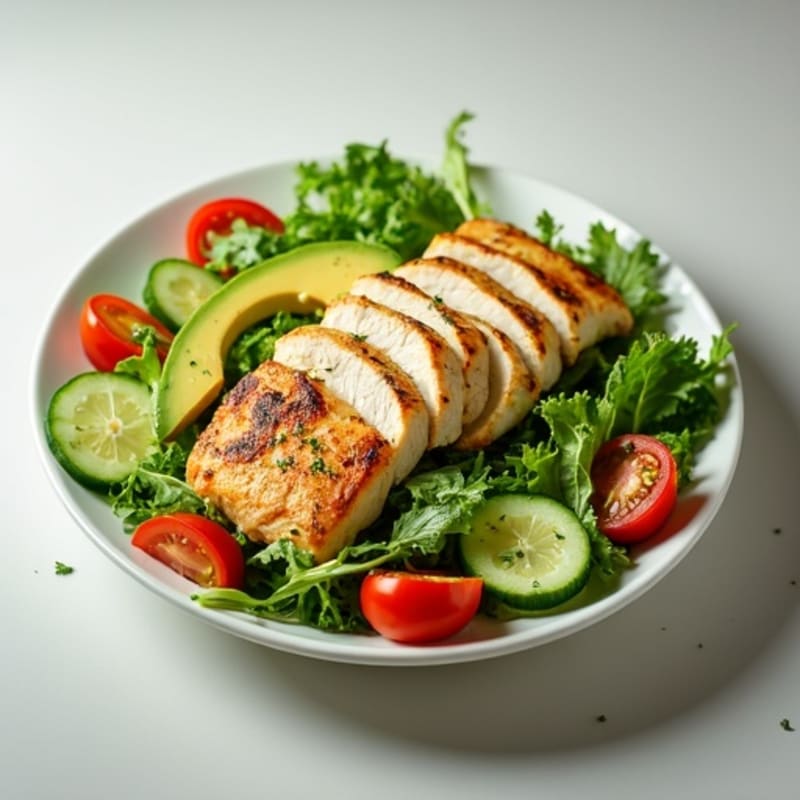 Creamy Lemon Herb Chicken Salad with Crunchy Greens