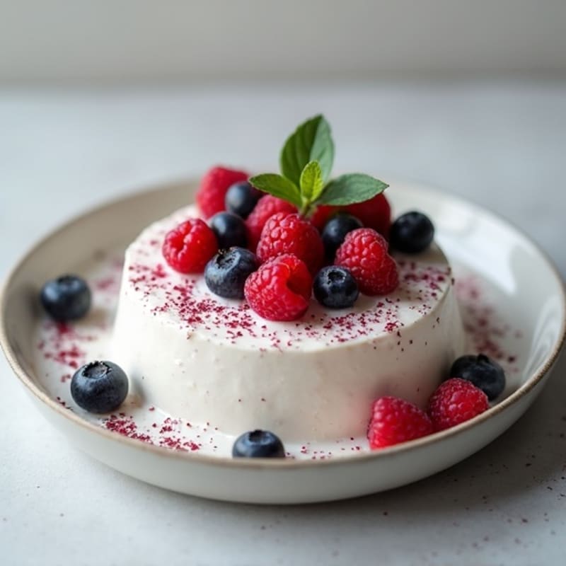 Creamy Tofu Berry Chia Pudding