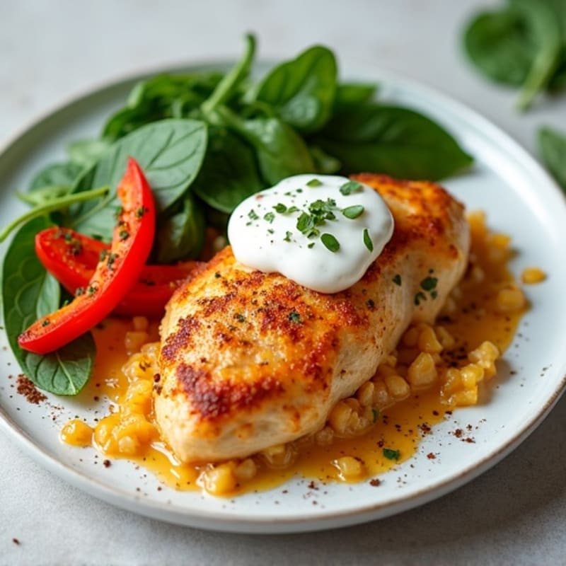 Healthy Creamy Spiced Chicken