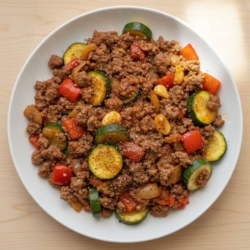 Ground Beef and Vegetable Skillet