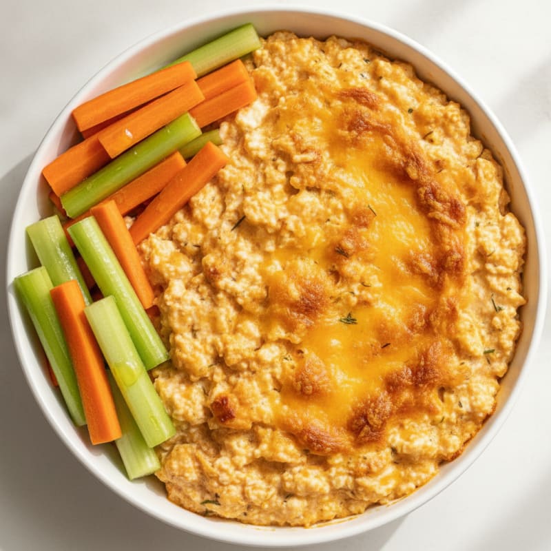Buffalo Chicken Cottage Cheese Dip