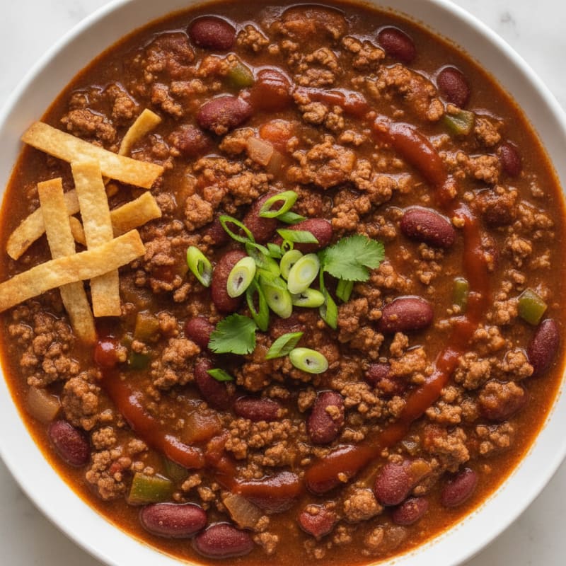 Hearty Slow Cooker Beef Chili