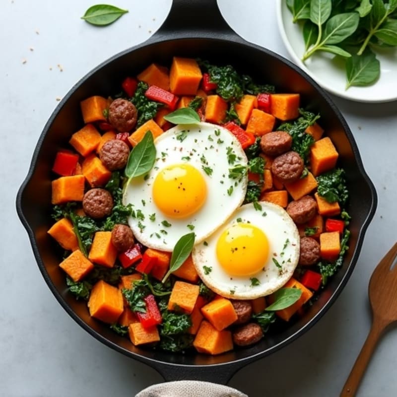Protein-Packed Sweet Potato Hash Breakfast Skillet