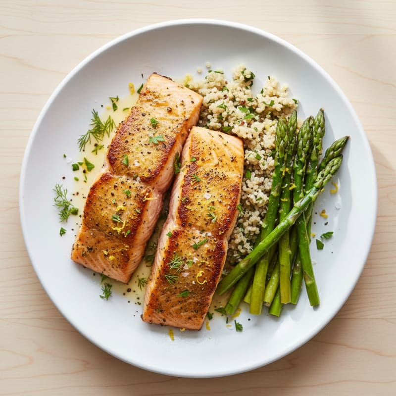 Golden Lemon-Herb Grilled Salmon