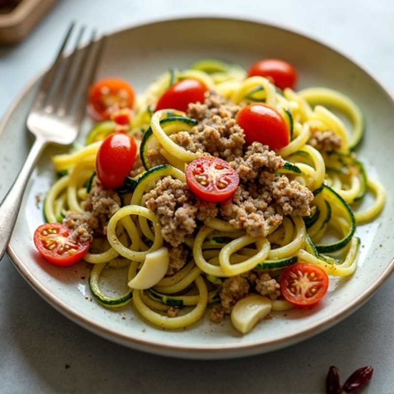 Protein-Packed Turkey and Zucchini Noodle Skillet