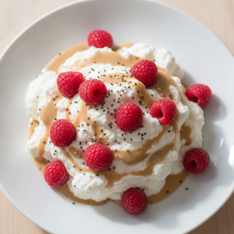 Silky Greek Yogurt Protein Mousse with Fresh Berries