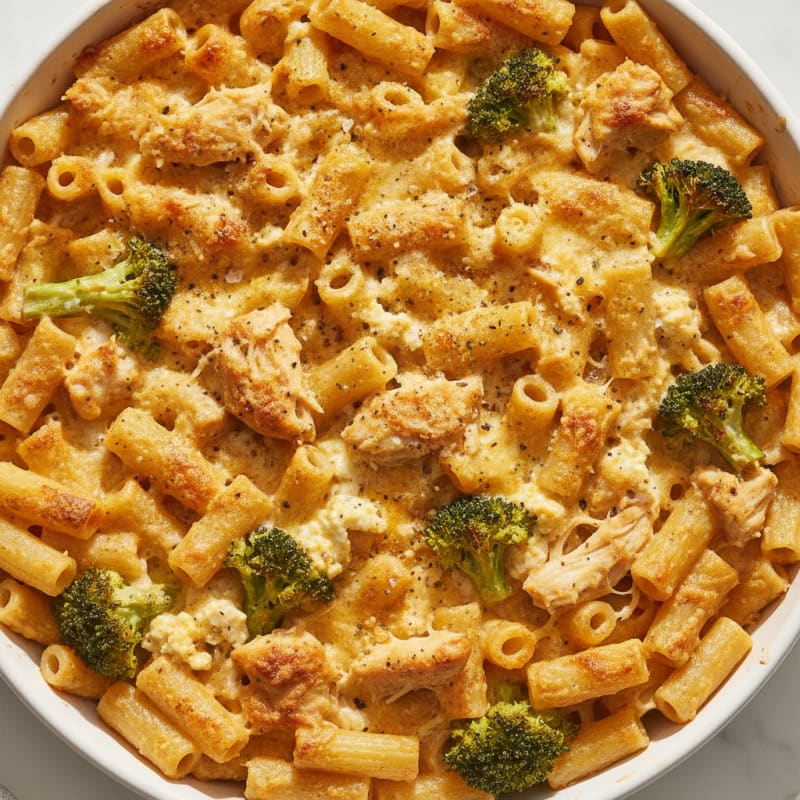High-Protein Baked Chicken Macaroni