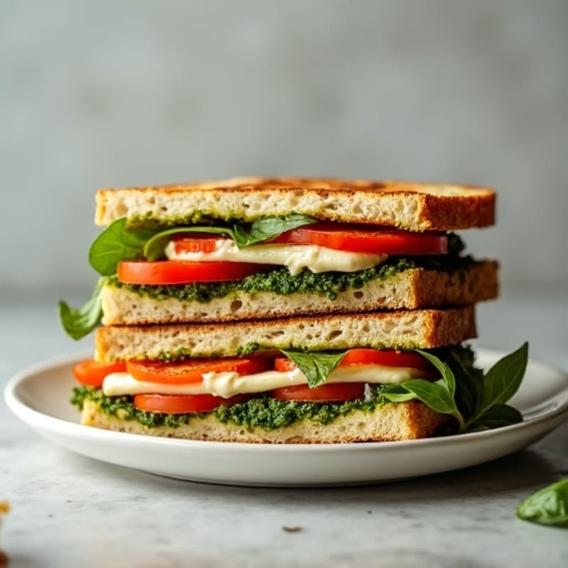 Herb-Roasted Vegetable Pesto Panini