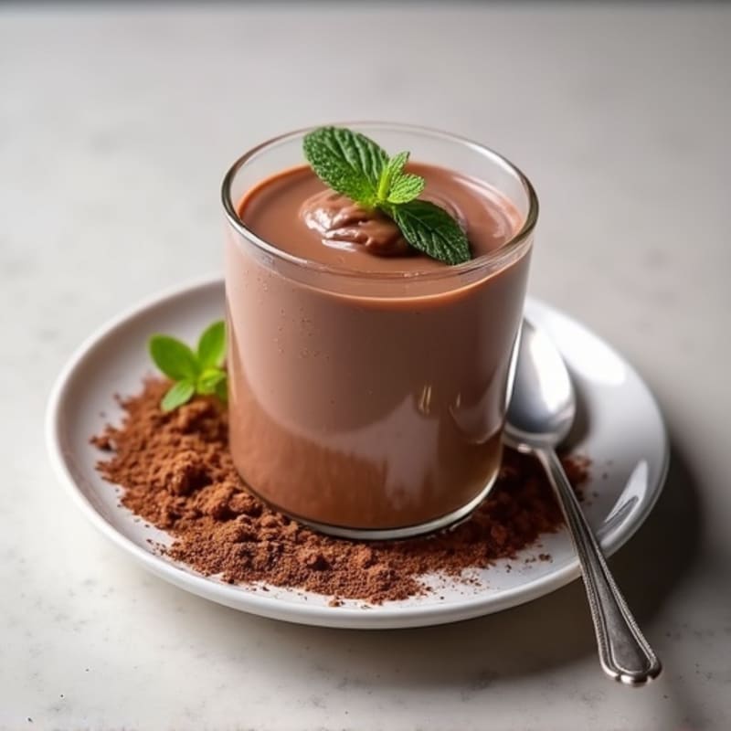 Silky Chocolate Protein Pudding with Greek Yogurt