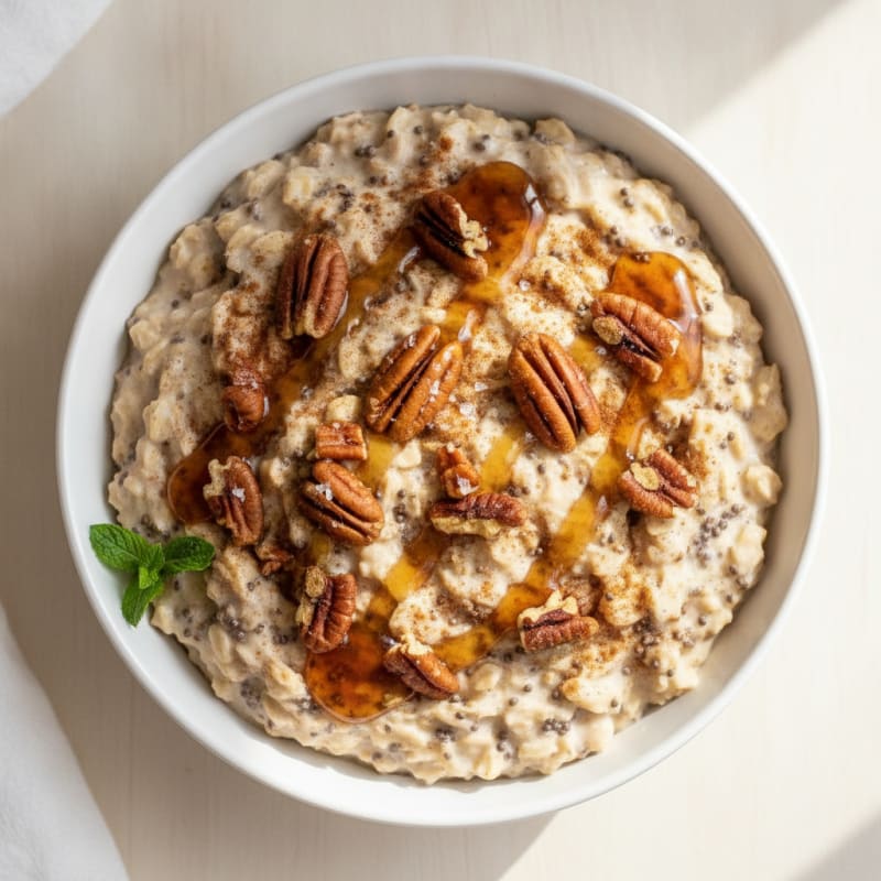 Maple Pecan Overnight Oats