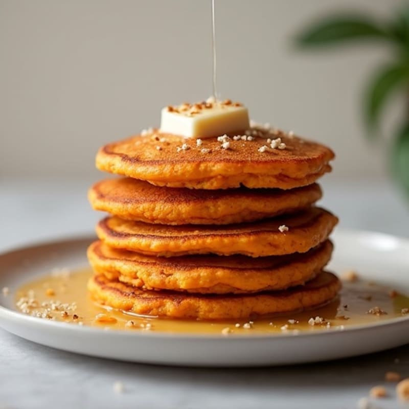 Fluffy Vegan Sweet Potato Pancakes