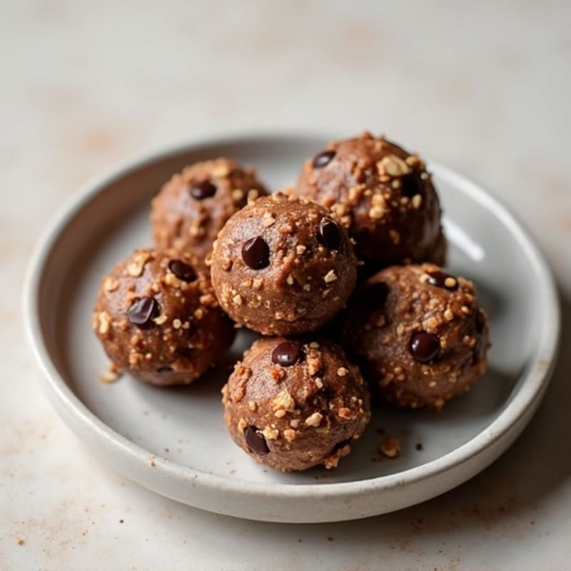 No-Bake Dark Chocolate Almond Energy Bites